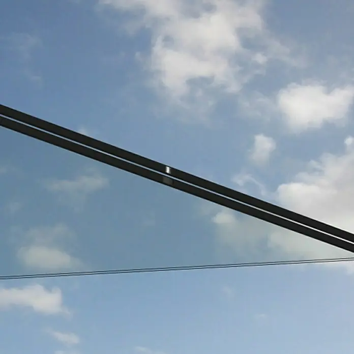 Solid Elements Staklo za nadstrešnicu Portofino - D x Š: 1.500 x 900 mm, Prozirno staklo - Detaljan prikaz