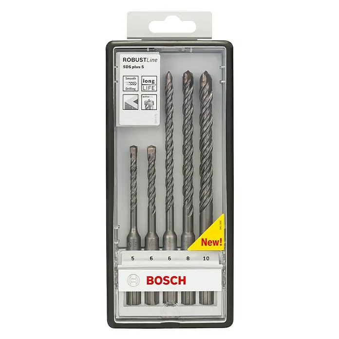 Bosch Set svrdla za beton SDS-Plus - 5 -dij. - Pogled sprijeda