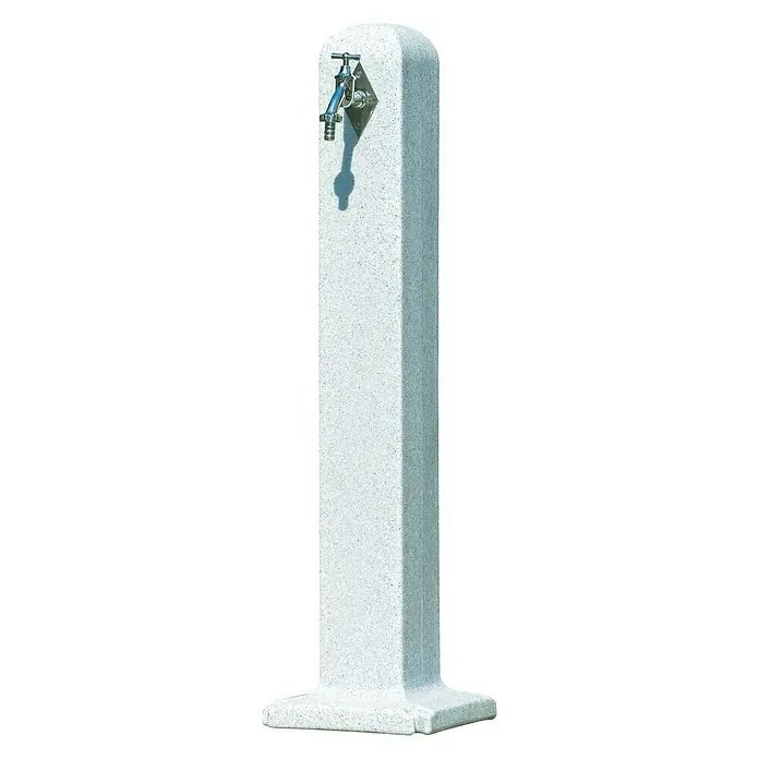 Wasserzapfstelle Poller - Granitfarben, Höhe: 90 cm