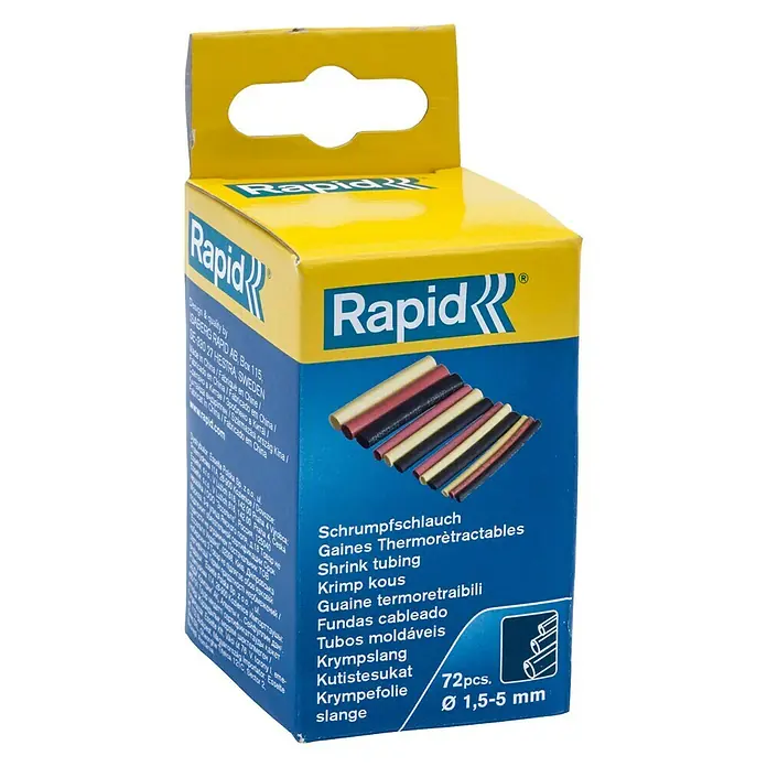 Rapid Set termoskupljajućih bužira - Promjer: 1,5 mm - 5 mm, 72 -dij.