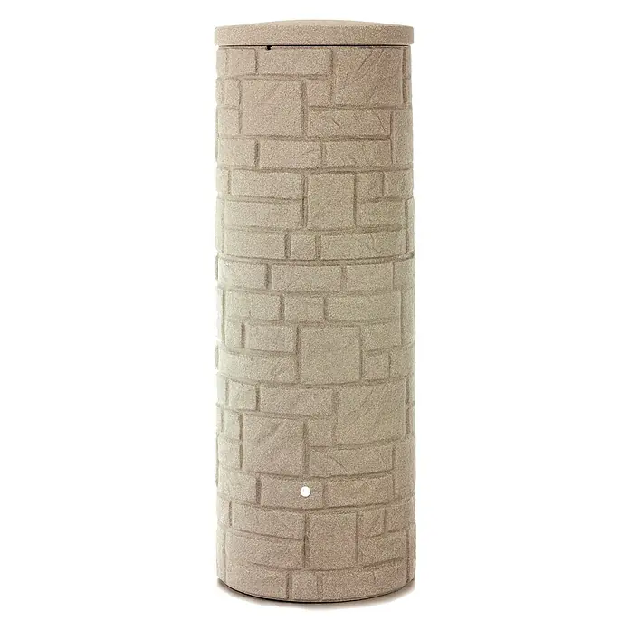 Regentonne Arcado - 360 l, Sandsteinfarben - Vorderansicht