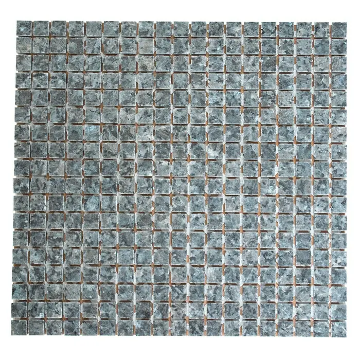 Mosaikfliese Quadrat Uni MOS 15/820 - 30,5 x 32,2 cm, Blau, Poliert - Ansicht von oben