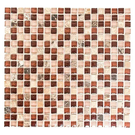 Mosaikfliese Quadrat Crystal Mix XCM M870