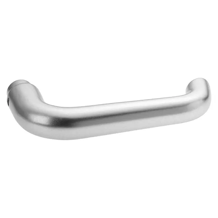 Portaferm Drückerlochteil - Vierkantstift: 8 mm, Silber, U-Form - Vorderansicht