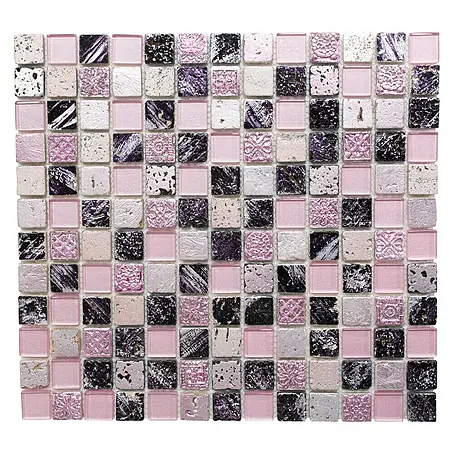 Mosaikfliese Quadrat Crystal Mix XCM CB 35