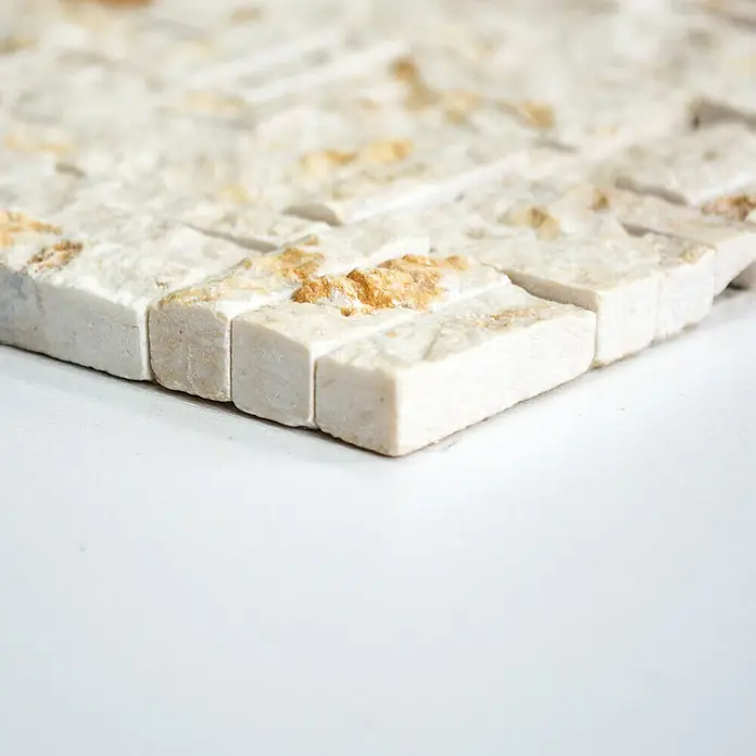 Mosaikfliese MOS X3D 63 - 30 x 30 cm, Beige, Matt - Vorderansicht