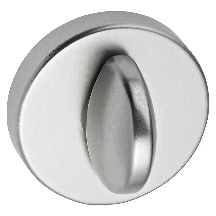 Portaferm Schlüsselschild WC - Durchmesser Rosette: 55 mm, Silber - Vorderansicht
