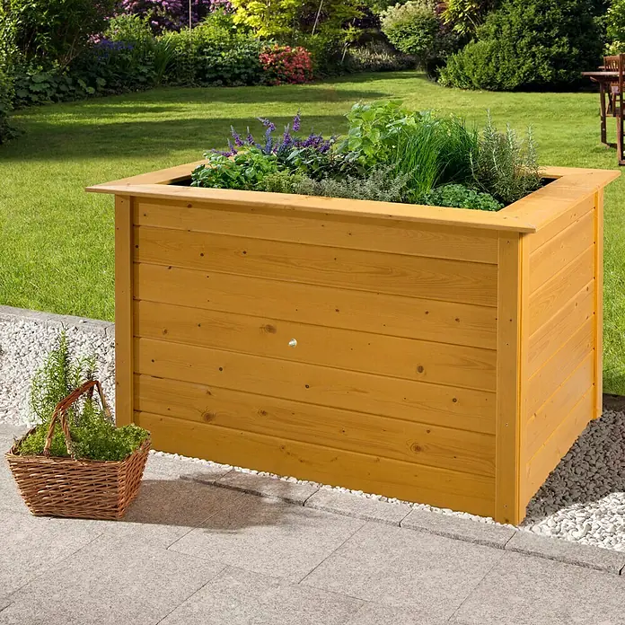 Weka Profi-Hochbeet 669 A - 120 x 79 x 81 cm, Fichte, Lasiert