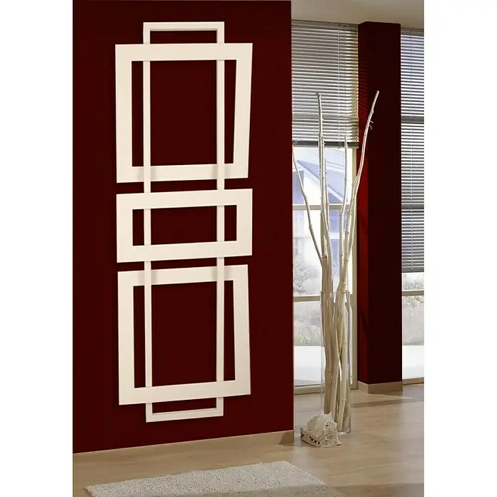 Designheizkörper Art I - 60 x 180 cm, 1.019 W bei 75/65/20 °C, Nabenabstand: 330 mm, Weiß