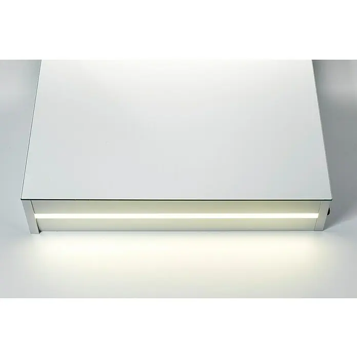 DSK LED-Spiegelschrank Aluminio Light - B x H: 60 x 70 cm, Mit Beleuchtung, Aluminium, Silber