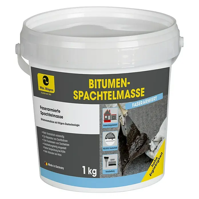 Bitumenspachtelmasse E - 1 kg - Vorderansicht