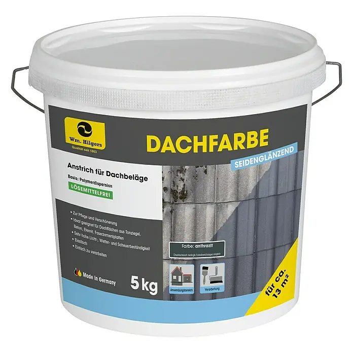 Dachfarbe - Anthrazit, 5 kg - Vorderansicht