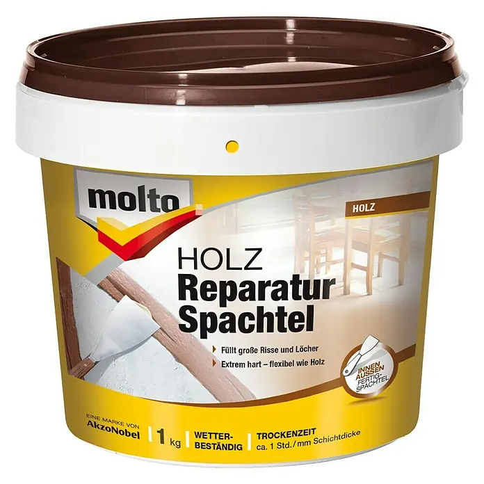 Molto Reparaturspachtel - 1 kg - Vorderansicht
