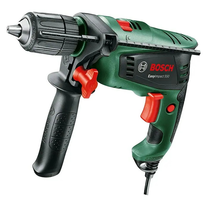 Bosch 18 V Power for All Klopboormachine EasyImpact 550 - 550 W, Onbelast toerental: 50 tpm - 3.000 tpm - Zijaanzicht links