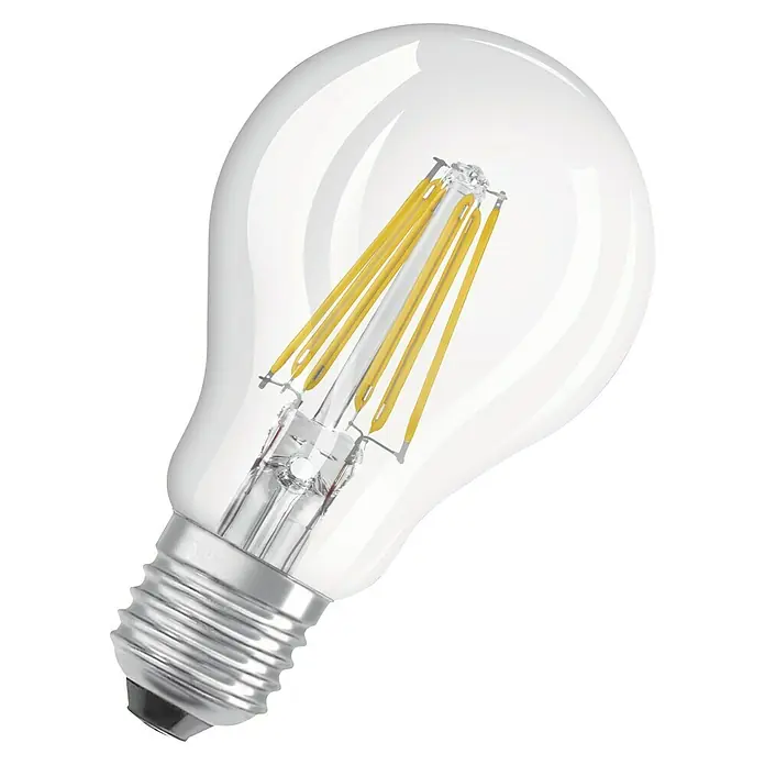 Osram LED-Leuchtmittel Retrofit Classic A - 8 W, E27, A60, Warmweiß, Nicht Dimmbar, Klar - Ansicht von oben