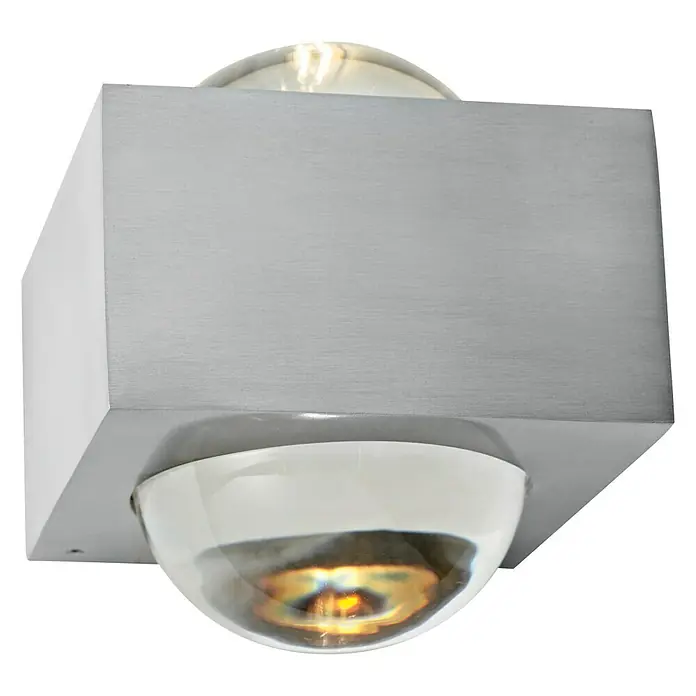 Voltolux Alu-Design Aplique de pared San Remo - 33 W, L x An x Al: 11 x 11 x 12,5 cm, G9