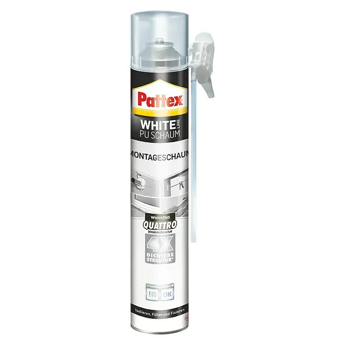 Pattex PU-Montageschaum White Line - 750 ml - Vorderansicht