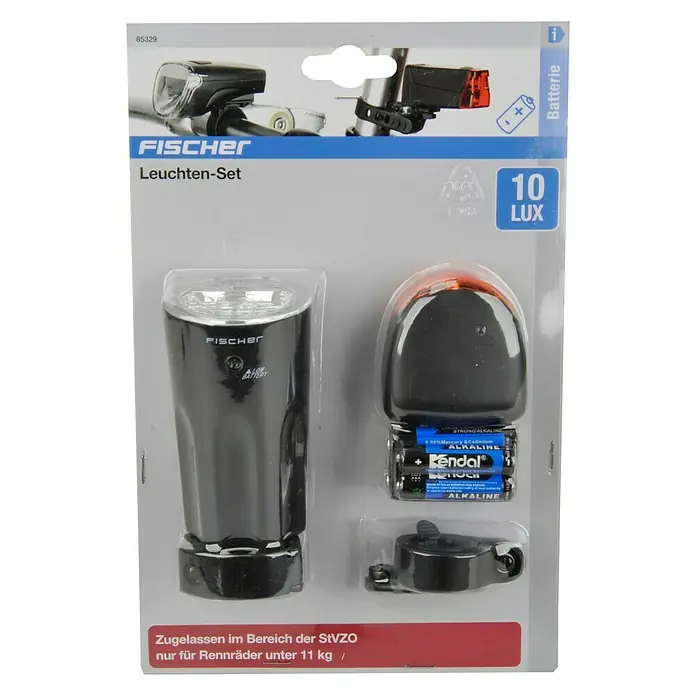 Fischer Fietsverlichtingsset - 10 lux (koplamp)