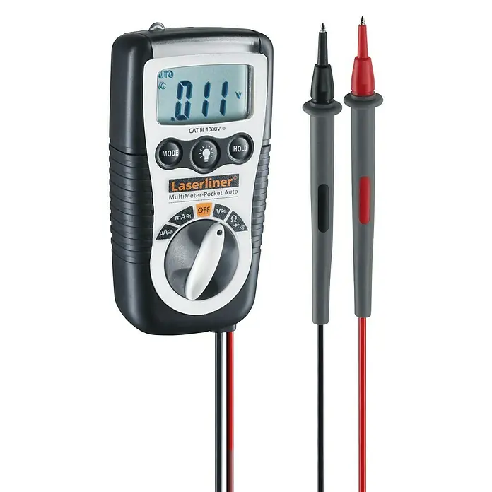 Laserliner Digitale multimeter Pocket - Meetbereik wisselspanning: 200 V - 600 V - Zijaanzicht links