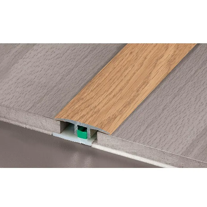 LOGOCLIC Prijelazni profil - Svijetli hrast, 0,9 m x 34 mm, Vrsta montaže: Uticanje - Detaljan prikaz