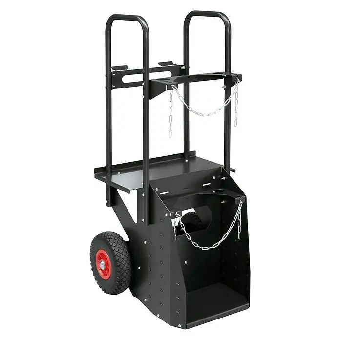 Gys Fahrwagen - 52,5 x 55 x 111,5 cm, Geeignet für: Schweißgeräte - Vorderansicht