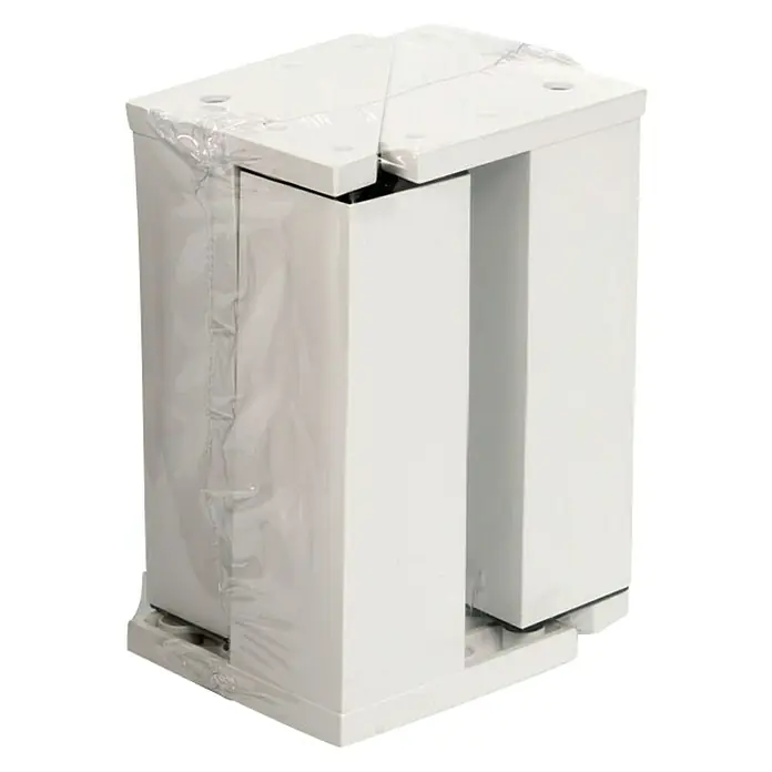 Komplet nožica za namještaj - 40 x 40 x 150 mm, Bijele boje, Plastika, Nosivost: 150 kg, 4 kom - Pogled sprijeda