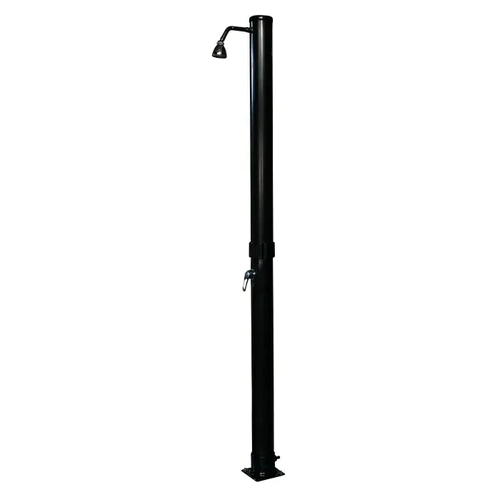 myPool Solardusche Basic - Höhe: 2,2 m, Durchmesser Duschkopf: 16 cm, Einhebelmischbatterie - Vorderansicht