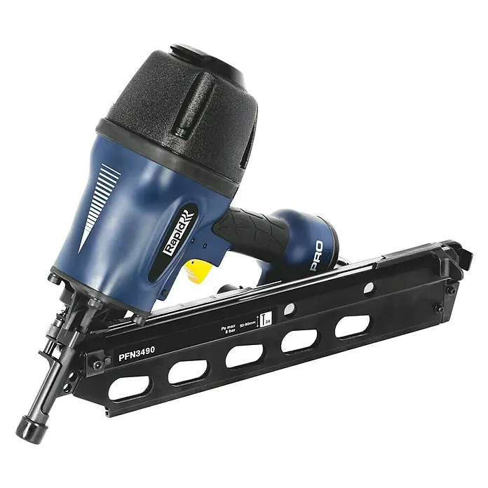 Rapid Druckluft-Streifennagler Rapid PRO PFN3490 - Betriebsdruck: 5 bar - 8 bar, Geeignet für: Streifennägel 50 - 90 mm - Linke Seitenansicht