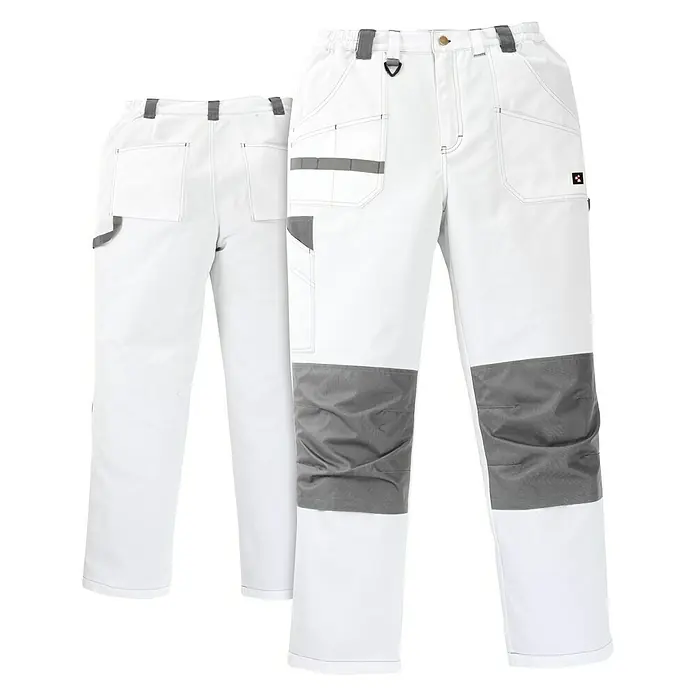 Malerhose - L, Weiß, Polyester