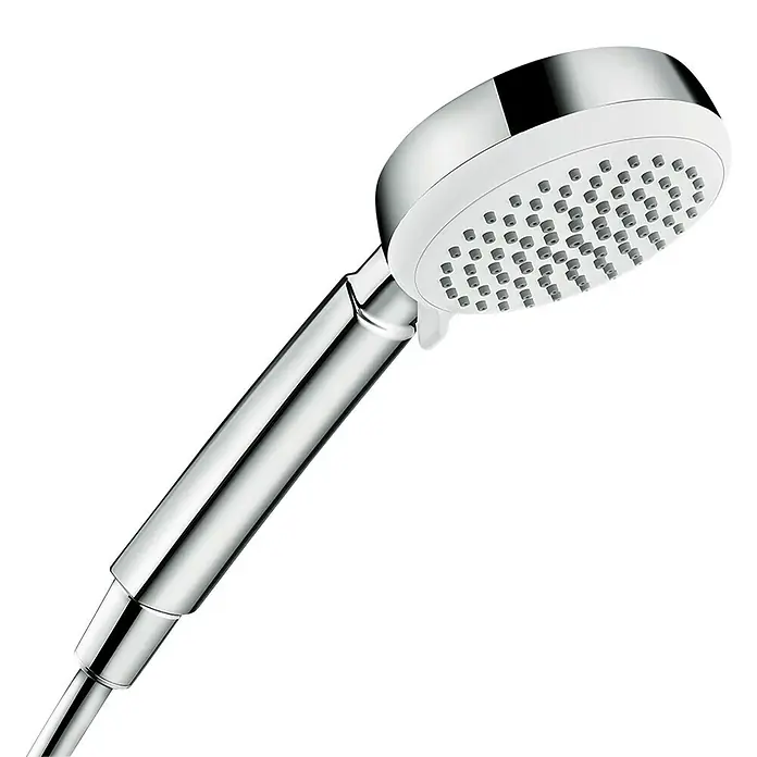 Hansgrohe Crometta Handbrause Crometta 100 Vario - Anzahl Funktionen: 4 Stk., Durchmesser: 10 cm, Chrom - Linke Seitenansicht