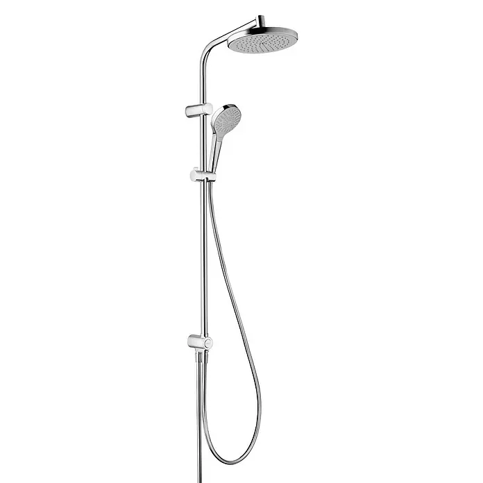 Hansgrohe Sustav tuš garniture My Select S Showerpipe 220 - Razmak provrta: 88 cm, Broj vrsta mlaza: 3 Kom., Krom - Pogled s lijeve strane