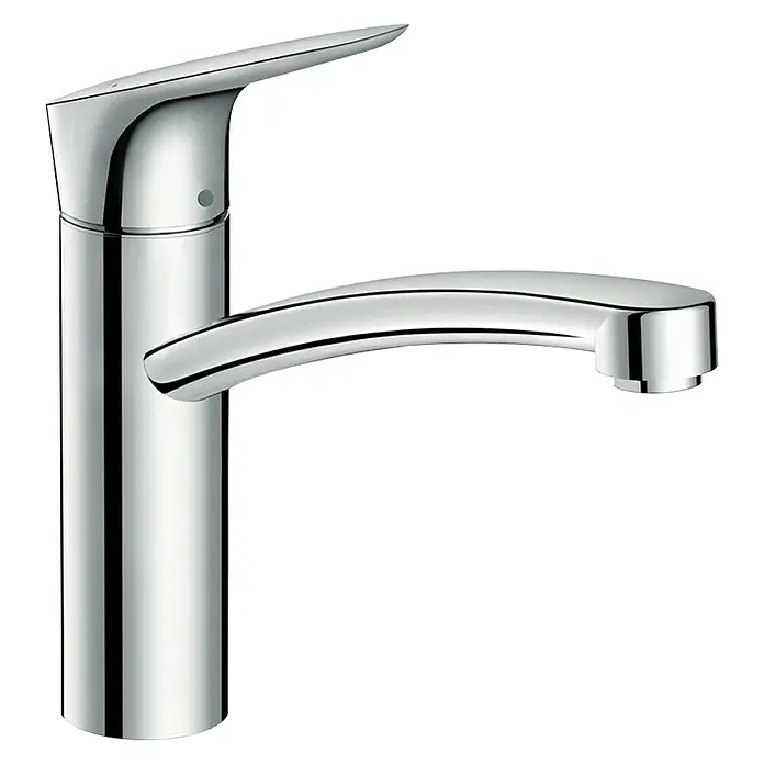 Hansgrohe Slavina za sudoper Logis 160 - Krom, Sjaj, Visoki izlaz - Pogled s desne strane