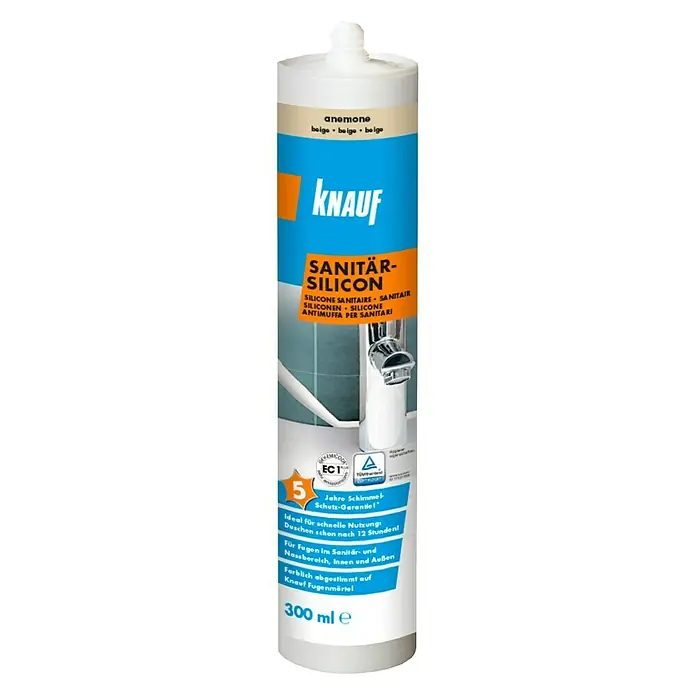 Knauf Sanitär-Silikon - Anemone, 300 ml - Vorderansicht