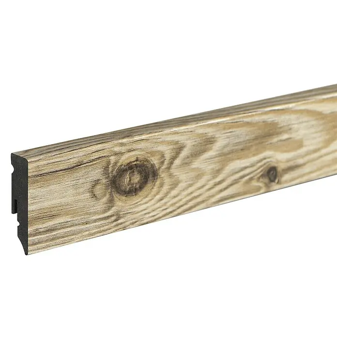 Profiles and more Sockelleiste KU51L Kuba - 2,4 m x 15 mm x 50 mm, Gerade - Linke Seitenansicht