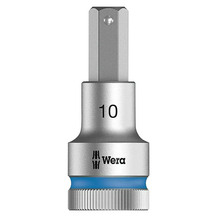 Wera Zyklop Umetak za nasadni ključ - Unutarnji šesterobridni vijci, Širina ključa: 10 mm, ½″ - Pogled sprijeda