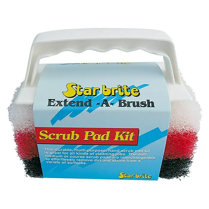 Star brite Handschrubber-Pad-Set - 1 x  Handschrubber Pad Hart, 1 x  Handschrubber Pad Medium, 1 x  Handschrubber Pad Fein - Vorderansicht