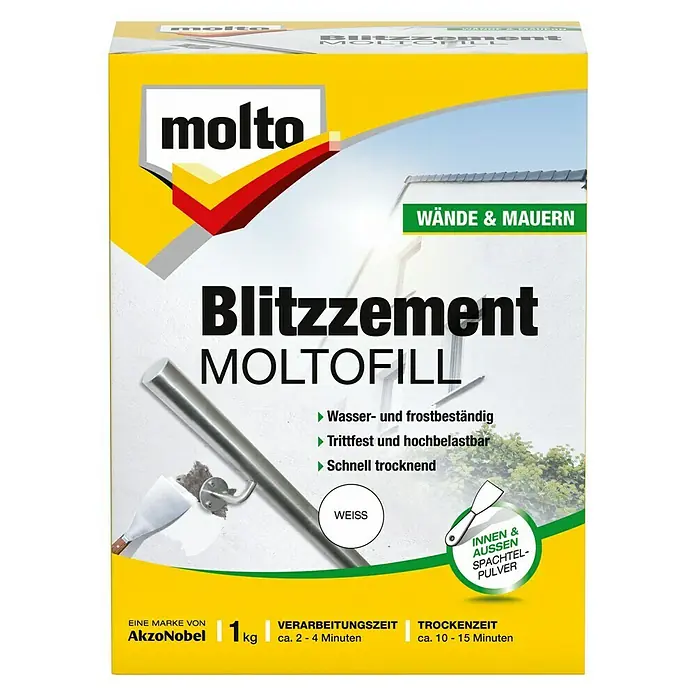 Molto Blitzzement Moltofill - 1 kg - Vorderansicht