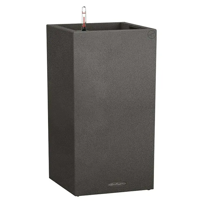 Lechuza Color Pflanzsäule eckig Canto - Außenmaß (L x B x H): 40 x 40 x 76 cm, Kunststoff, Graphit - Vorderansicht