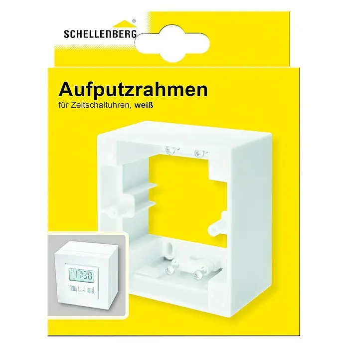 Schellenberg Aufputzrahmen - 82 x 82 x 39 mm, Weiß - Vorderansicht