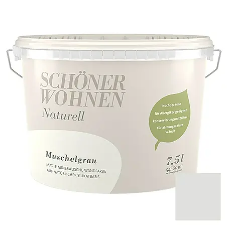 SCHÖNER WOHNEN-Farbe  Muurverf Naturell Mosselgrijs