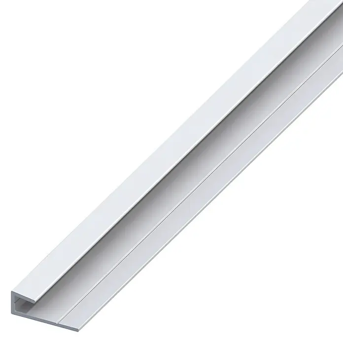 Kantoflex Rahmeneinfass Profil - 1.000 x 25 x 5,1 mm, Aluminium, Silber - Linke Seitenansicht