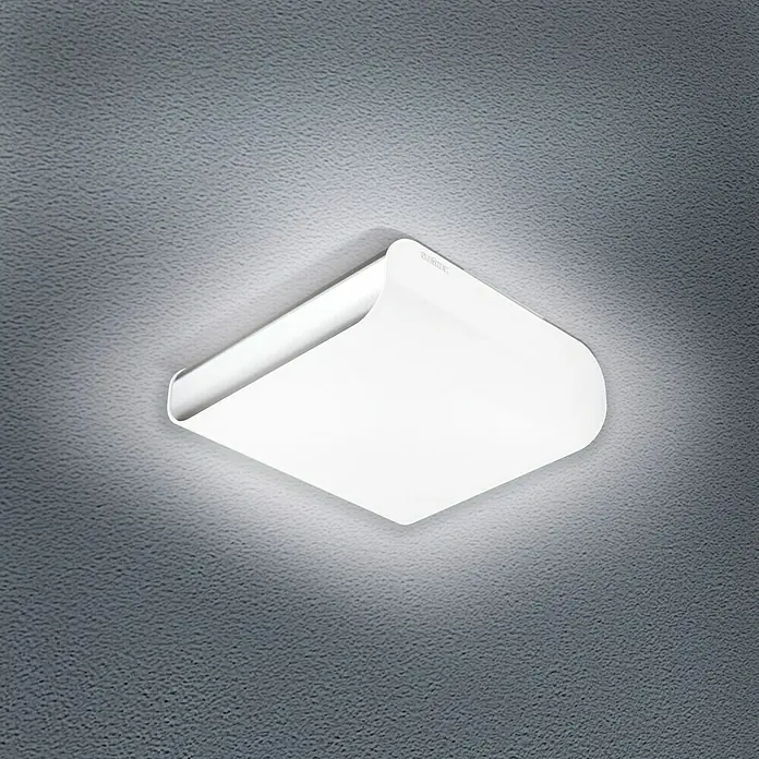 Steinel LED-Deckenleuchte RS LED M2 - 11 W, L x B x H: 22 x 22 x 6,7 cm, Chrom, Weiß, Warmweiß