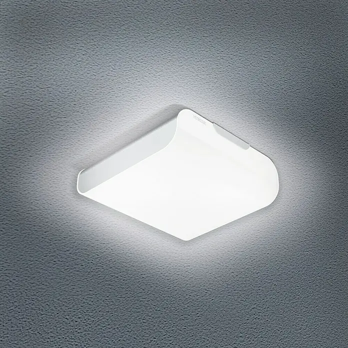 Steinel LED-Deckenleuchte RS LED M2 - 11 W, L x B x H: 22 x 22 x 6,7 cm, Silber, Weiß, Warmweiß