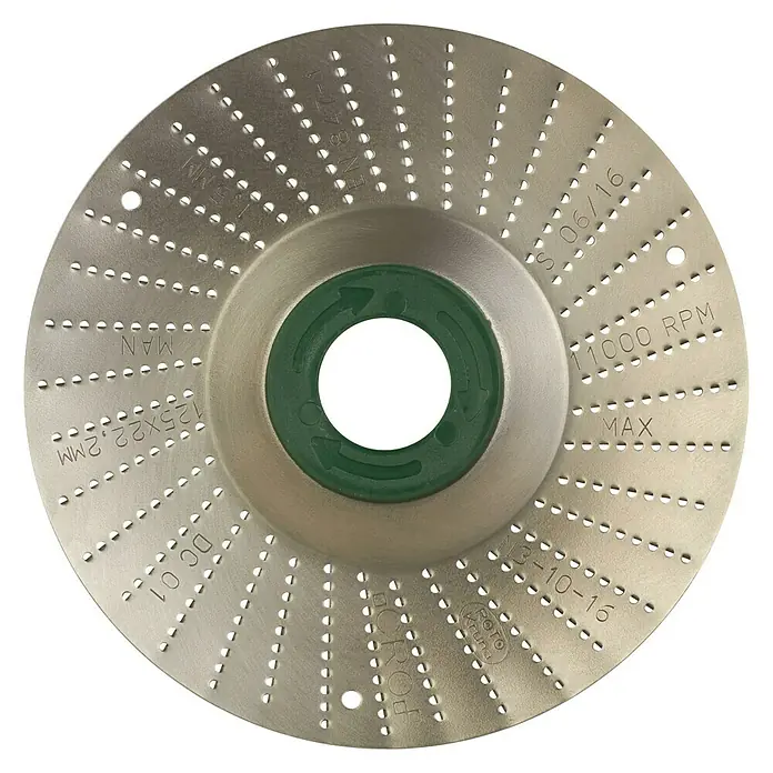 Roto Kruna Rašpa - 125 mm, Fino - Pogled sprijeda