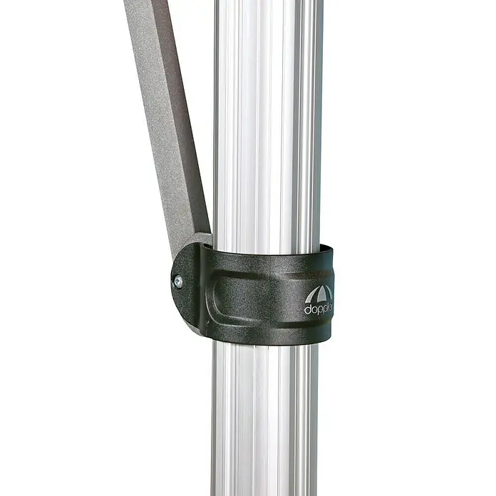 Doppler Schirmgestell Ferrara - Silbergrau, Aluminium