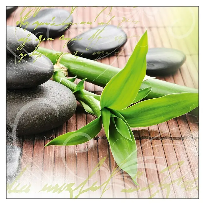 Cuadro de vidrio - Wellness I, An x Al: 20 x 20 cm