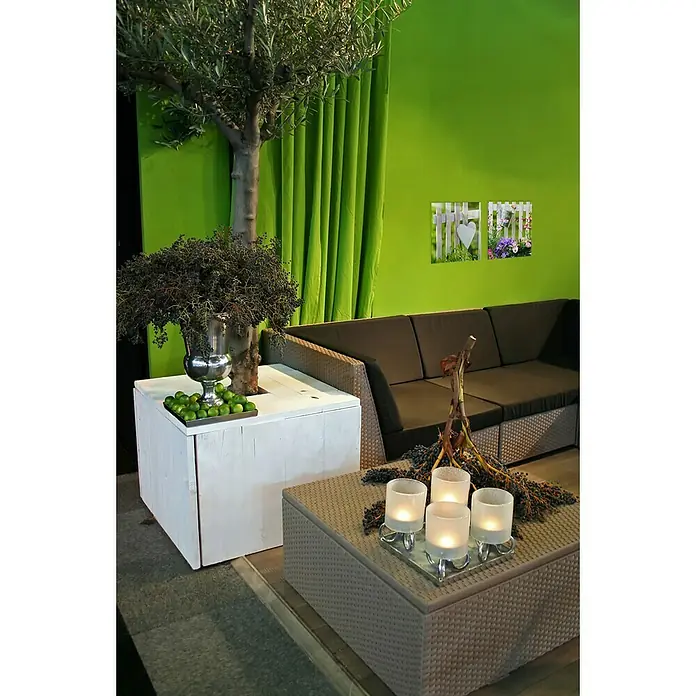 Glasbild - Lovely Garden I, B x H: 20 x 20 cm - Stimmungsaufnahme