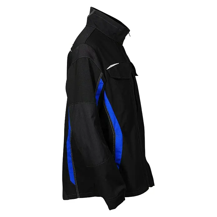 Kübler Pulsschlag Arbeitsjacke - 46, Schwarz/Blau - Rechte Seitenansicht