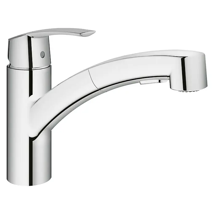 Grohe Start Spültischarmatur - Chrom, Glänzend, Rohrauslauf schwenkbar