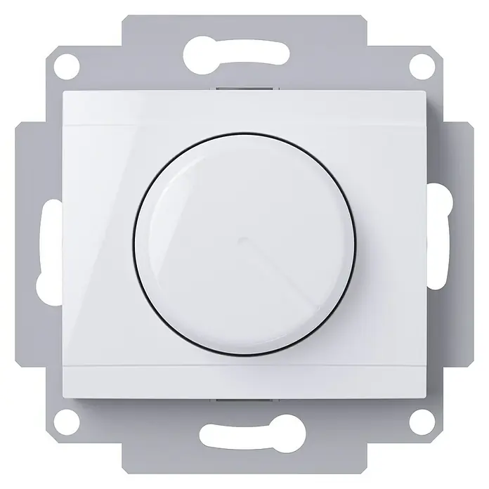 Voltomat DEA 100 Dimmer ED-400M - Alpinweiß, 40 W - 400 W, Kunststoff, Unterputz - Vorderansicht